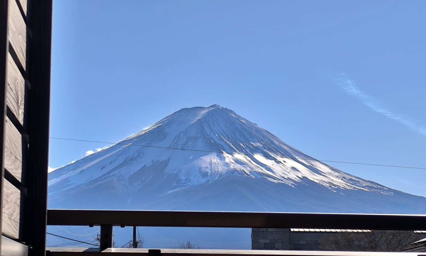 B棟浴室からの富士山