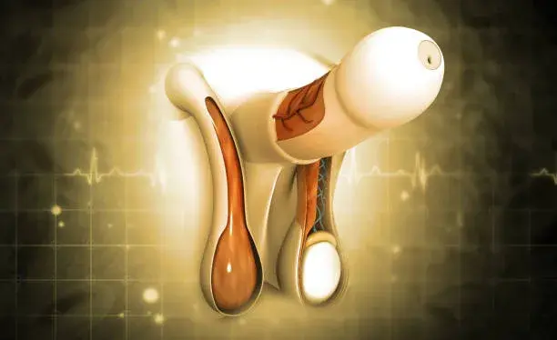 implante peneano utilizado para tratar disfunción eréctil
