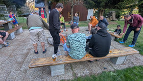 Mladší a starší přípravka spolu na soustředění