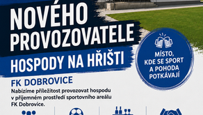 Hledáme nového provozovatele naší fotbalové hospůdky v areálu