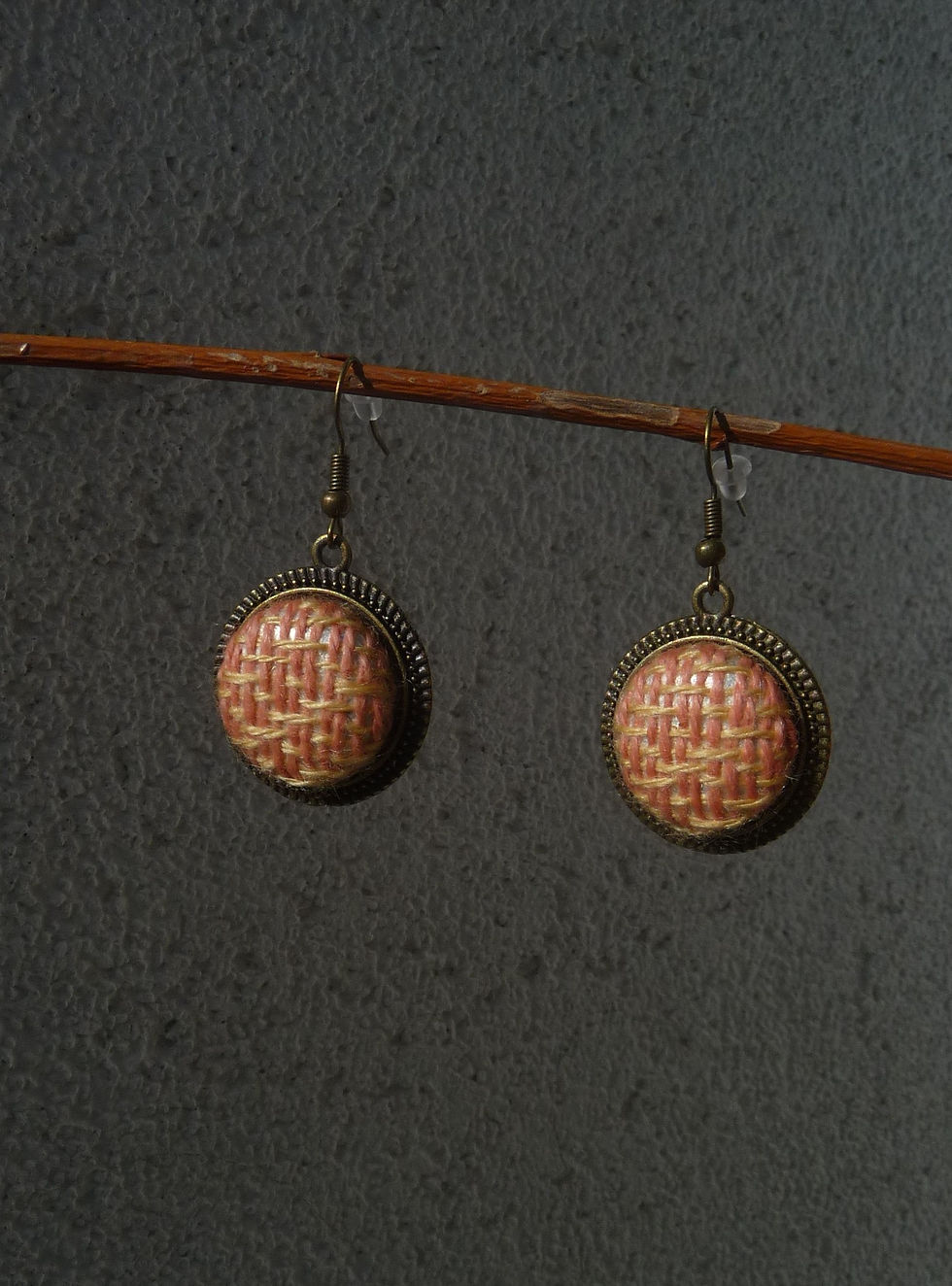 Miniature : BOUCLES D'OREILLES tissages Cachemire