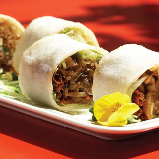 Bò bía Phúc Kiến chay, món chay chợ lớn, những món chay ngon, quán chay quận 5