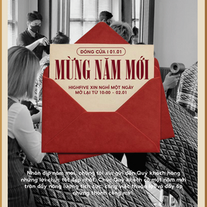 HIGHFIVE THÔNG BÁO LỊCH NGHỈ 1 NGÀY TẾT DƯƠNG LỊCH 2026 - NEW YEAR HOLIDAY CLOSURE