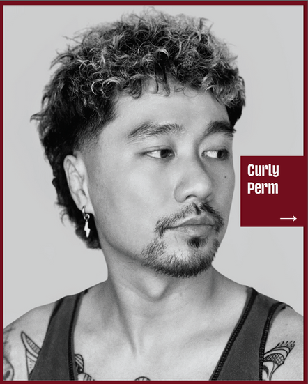 Tóc nam uốn xoăn toàn phần Curly Perm nghệ sĩ nổi bật