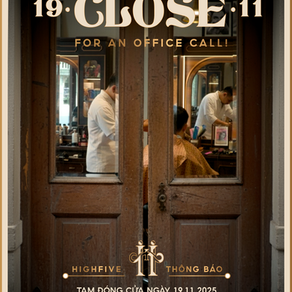 CẮT TÓC TẬN NƠI CHO DOANH NGHIỆP - HIGHFIVE THÔNG BÁO TẠM NGHỈ 1 NGÀY: 19/11
