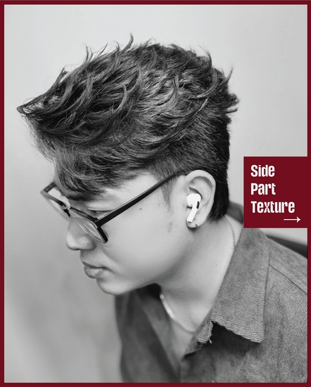 Kiểu tóc Side Part Texture hiện đại lịch sự cho nam giới