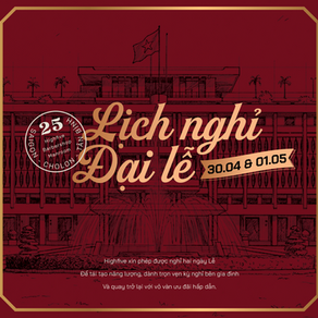 THÔNG BÁO - HIGHFIVE BARBERSHOP NGHỈ LỄ 30/04 & QUỐC TẾ LAO ĐỘNG 01/05 🇻🇳