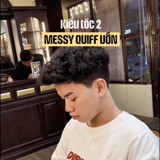 những kiểu tóc nam đẹp dịp tết 2026, kiểu tóc Ivy Mullet, Kiểu tóc Messy Quiff uốn, kiểu tóc Curly