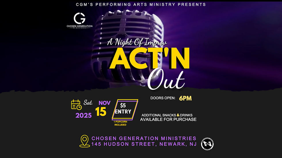 A NIGHT OF IMPROV | NOVEMBER 15, 2025 | 6:00 PM