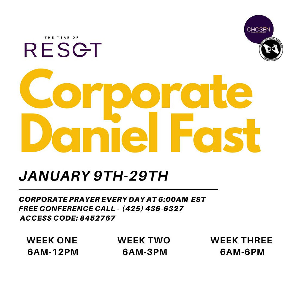 CHOSEN CORPORATE FAST & PRAYER