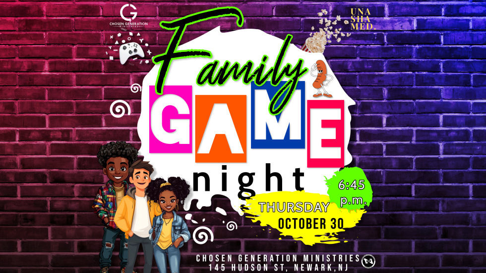 FAMILY GAME NIGHT | THURSDAY, October 30th @ 6:45pm