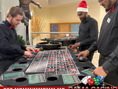 corporate holiday casino night