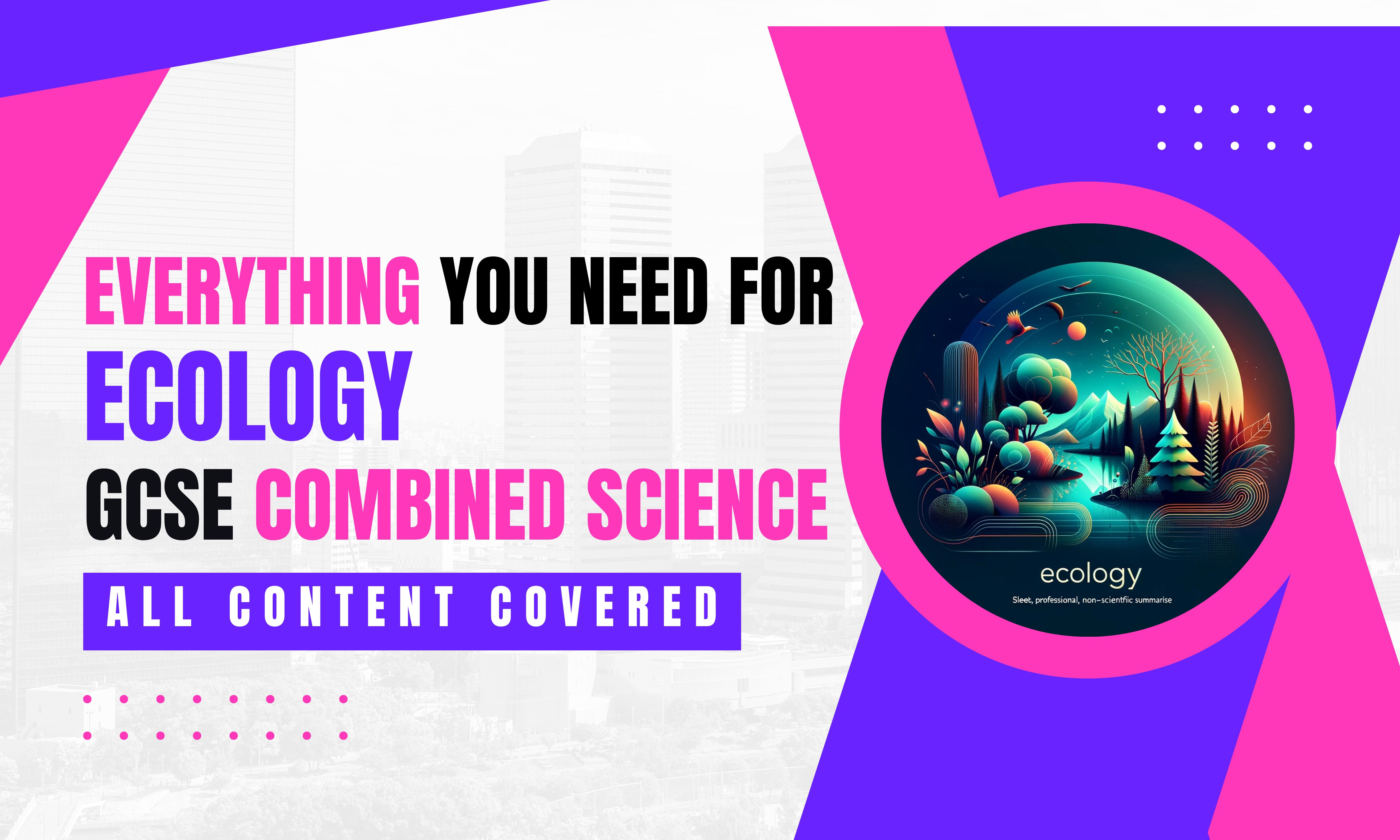 GCSE Combined Science Biology: Revision Posters For All Ecology Topics