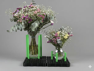 Transportadro floral 3D Reutilizable