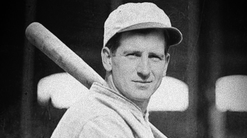 No photos of Walter in his early/late teens exist, using a teenage facial photo of his son, Edward, who looked like him during his early years. I was able to make a rendering of what Walter possibly may have looked like during his early baseball days.