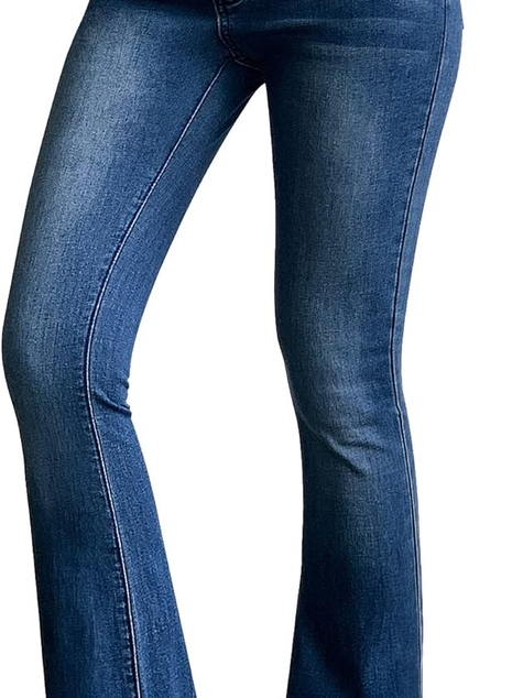 Roswear Women's Bell Bottom Flare Jeans
