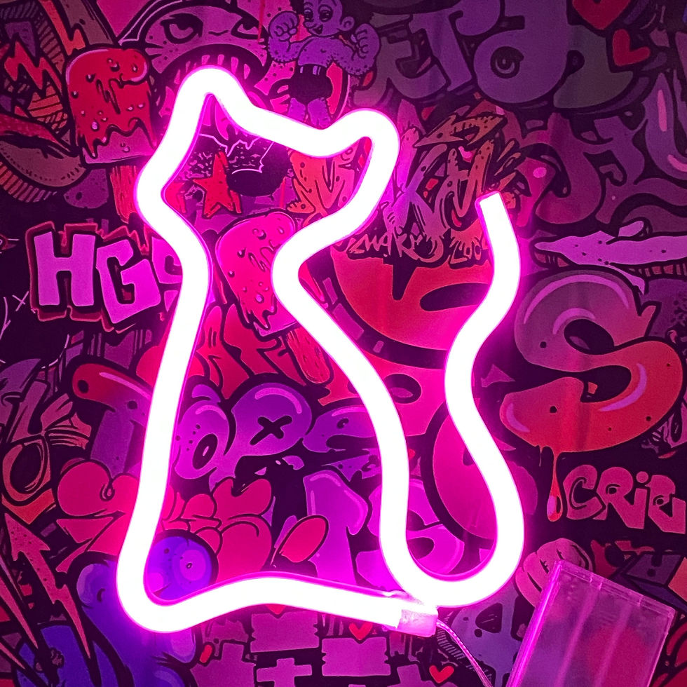 Thumbnail: Pink Cat LED neon light