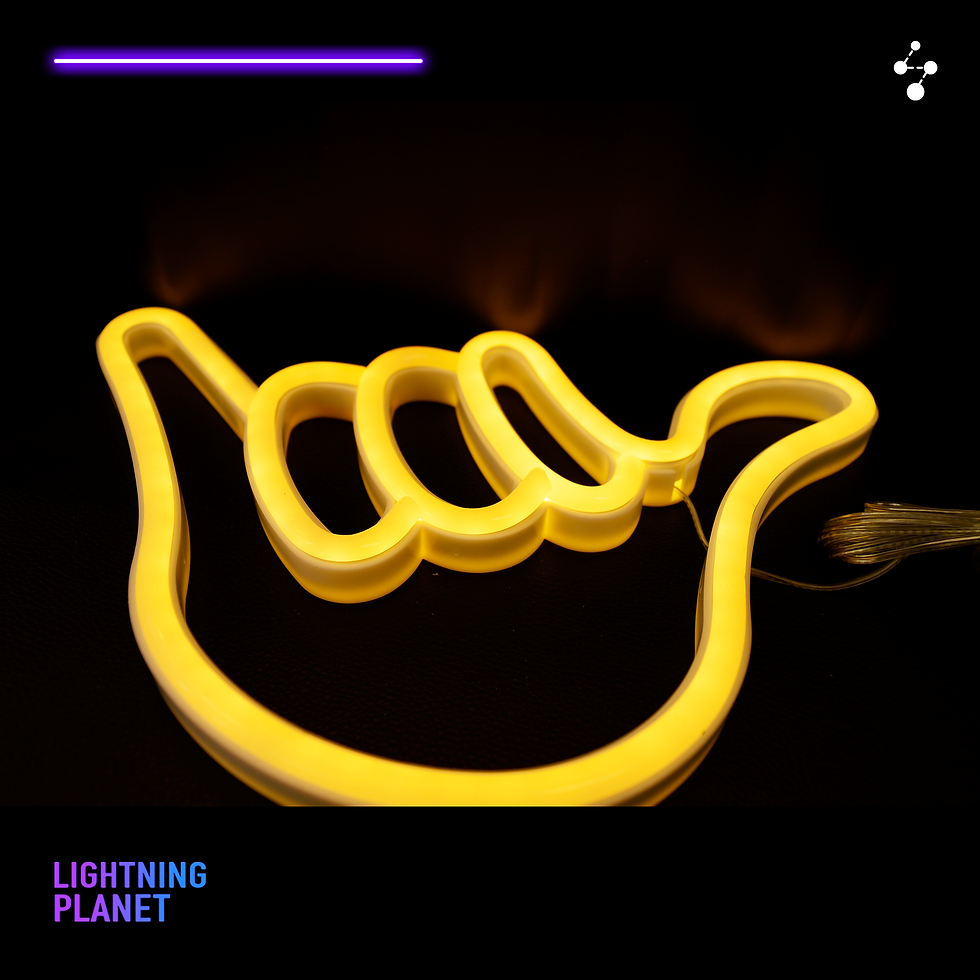 Thumbnail: Nordstylee led Hand Shape Finger Neon Sign Lights Hanging Decorative Neon Lights