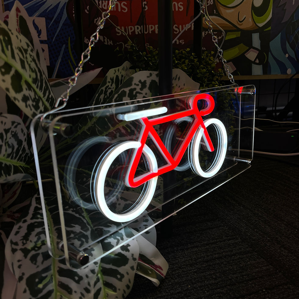 Thumbnail: Bike LED neon light box