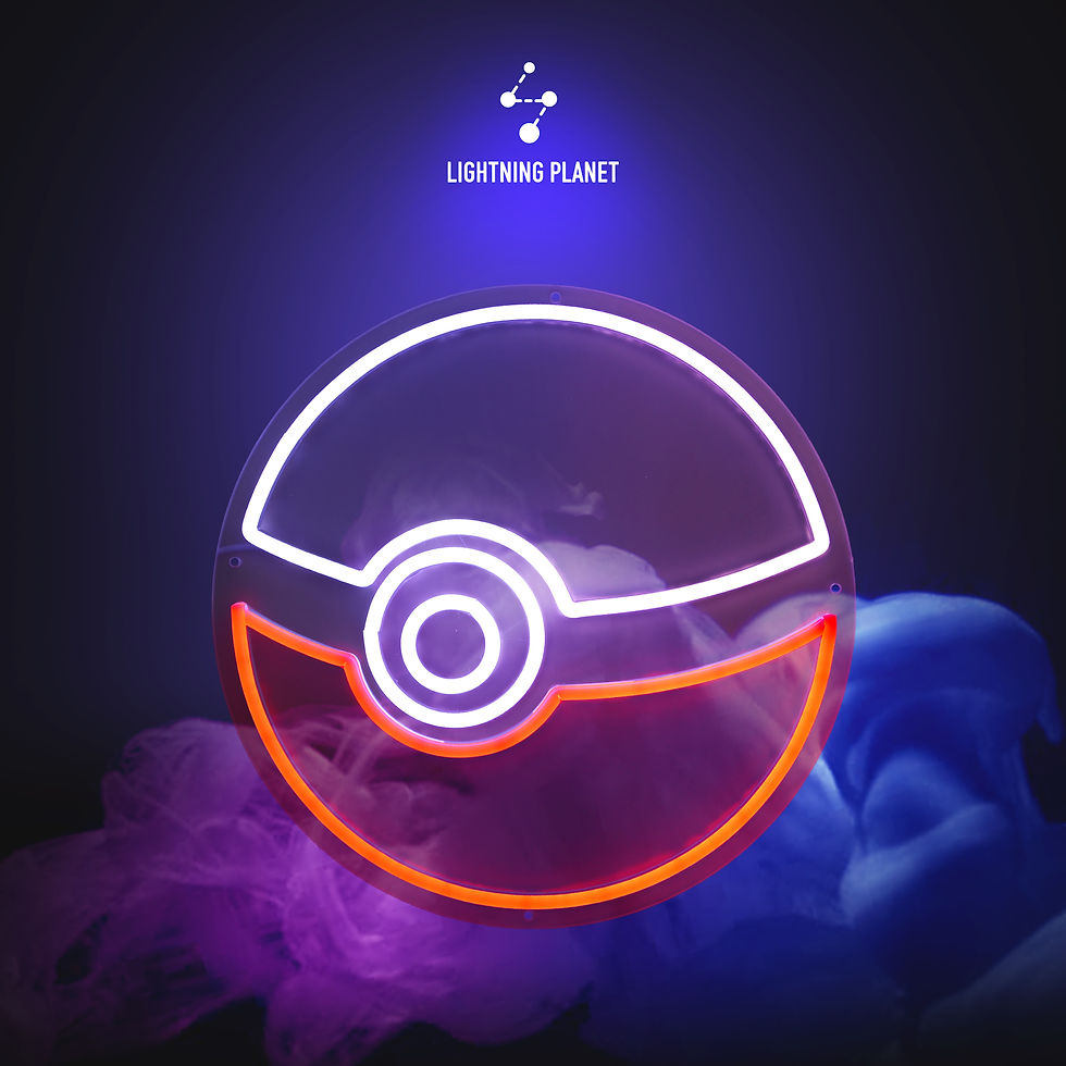 Poké Ball LED neon light