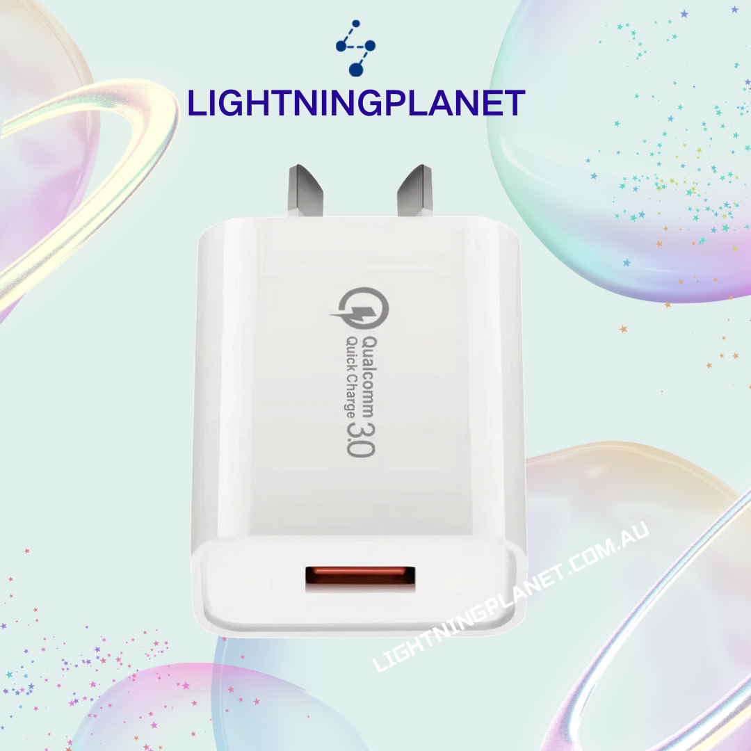 Quick Charge QC 3.0 Universal Super Fast USB 18W Wall Charger AU Plug