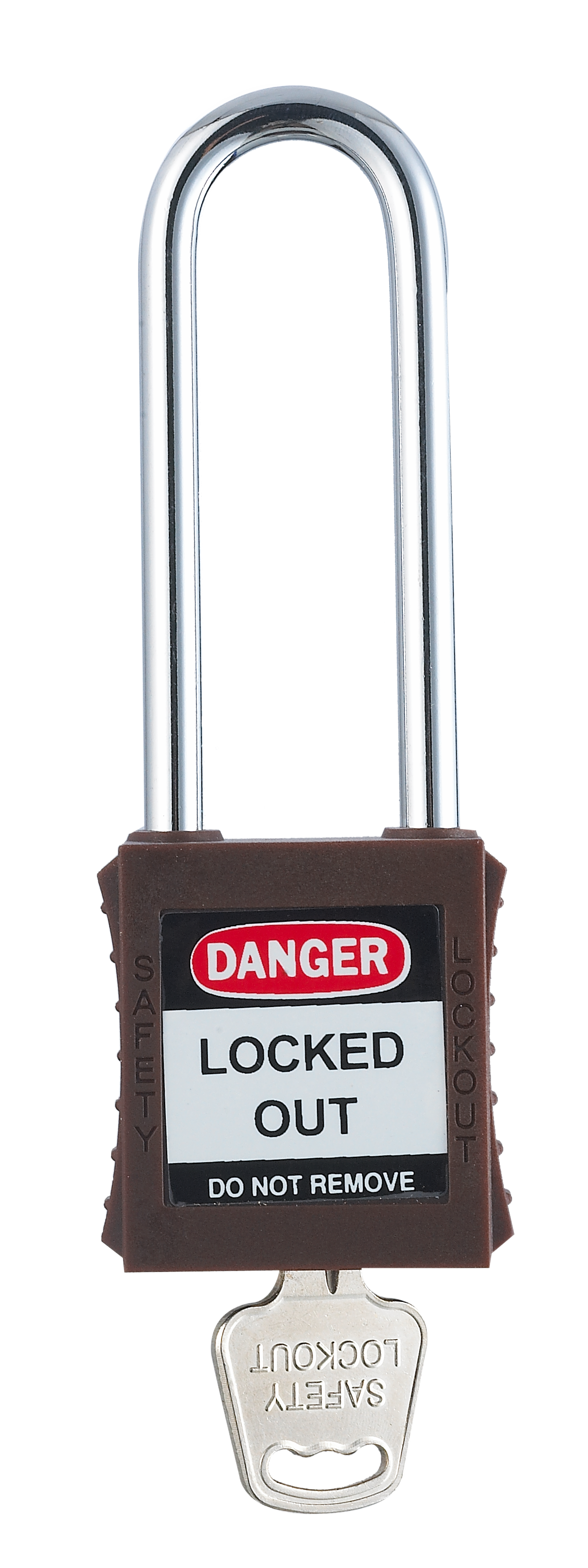 76mm Plastik Çene Emniyet Asma Kilit -KAHVERENGİ - BD-G29