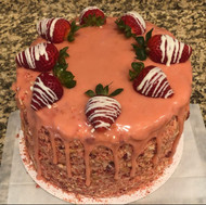 Strawberry Crunch Cake