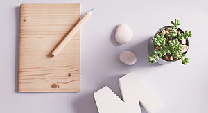 Desk with Stationery