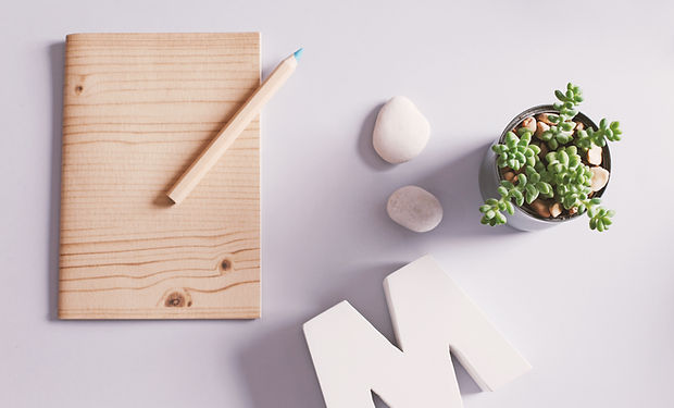 Desk with Stationery