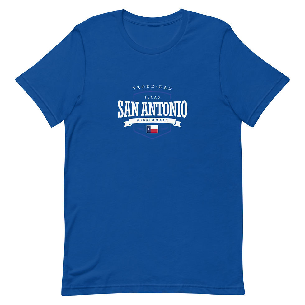 Thumbnail: Proud Dad Mission Shirt Texas San Antonio - Unisex T-shirt
