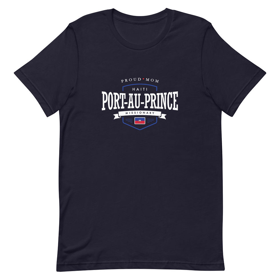 Thumbnail: Proud Mom Mission Shirt Haiti Port au Prince - Unisex T-shirt