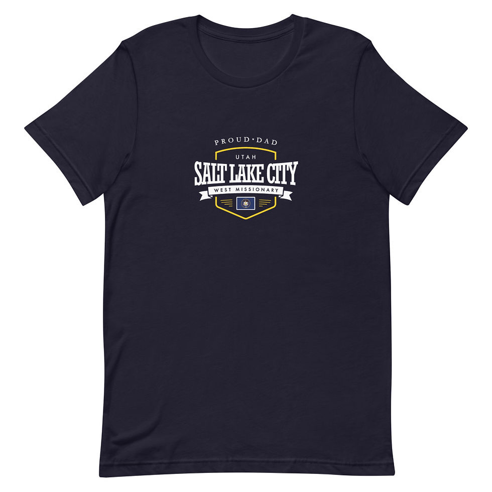 Thumbnail: Proud Dad Mission Shirt Utah Salt Lake City West - Unisex T-shirt