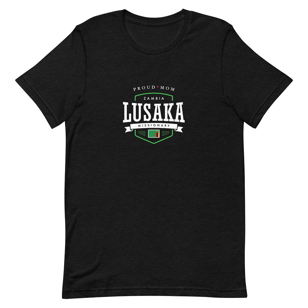 Thumbnail: Proud Mom Mission Shirt Zambia Lusaka - Unisex T-shirt