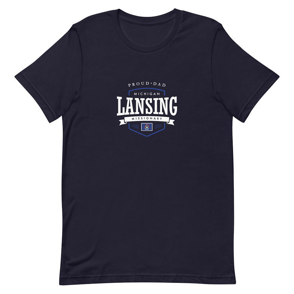 Thumbnail: Proud Dad Mission Shirt Michigan Lansing - Unisex T-shirt