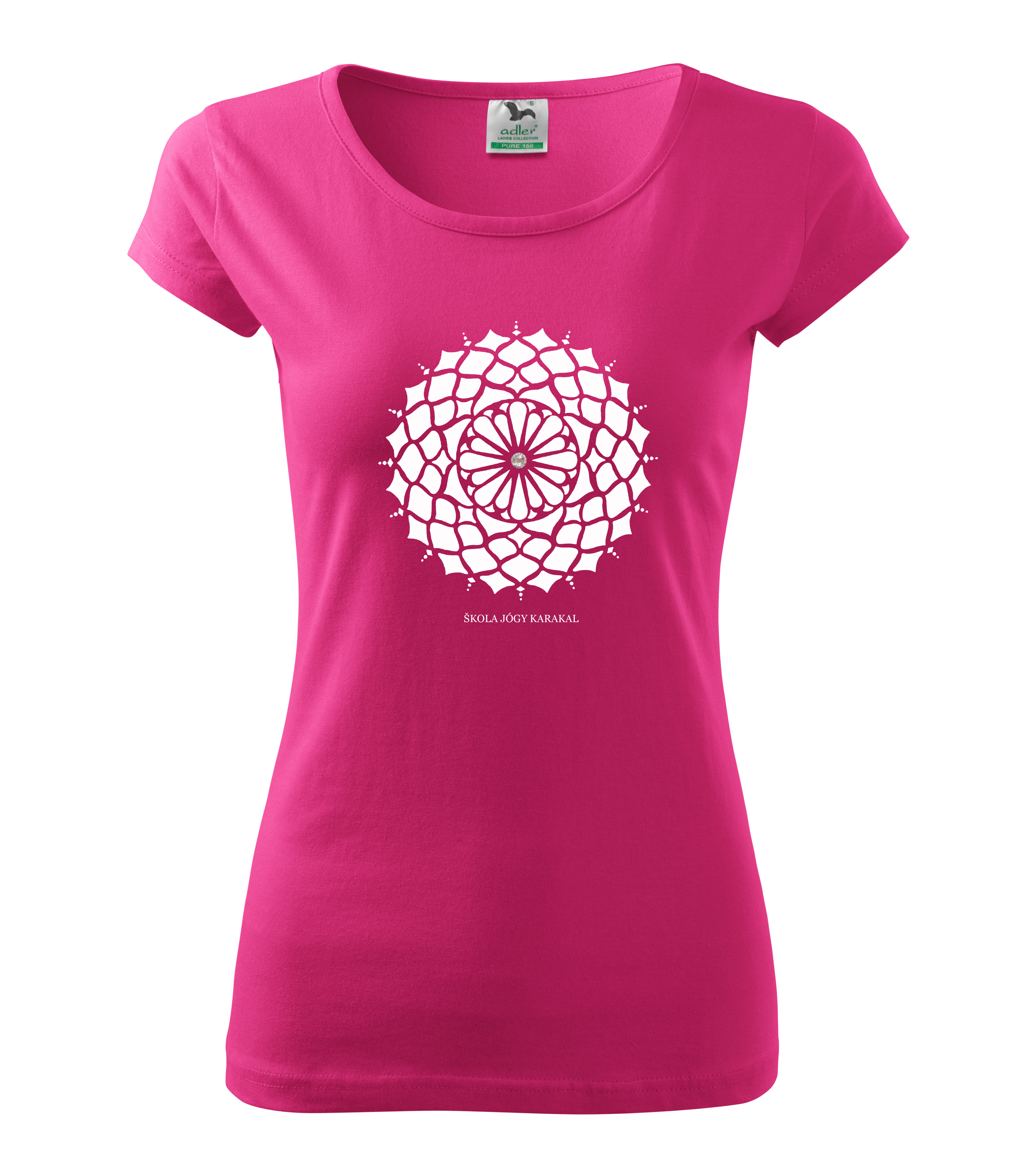 Dámské tričko Mandala - purpurová