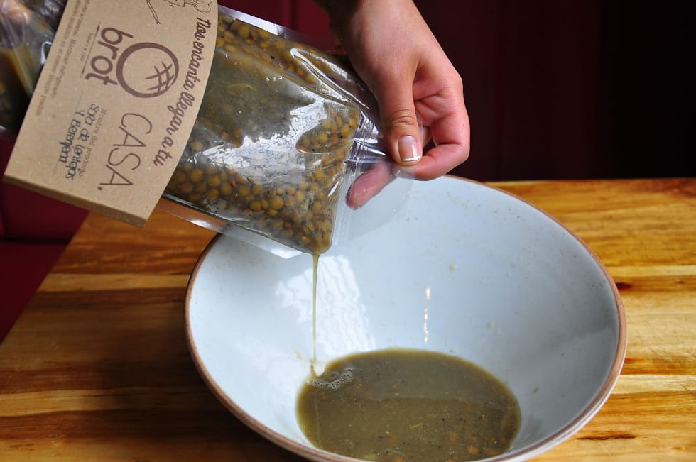 Miniatura: Sopa de Lentejas y Berenjena ahumada