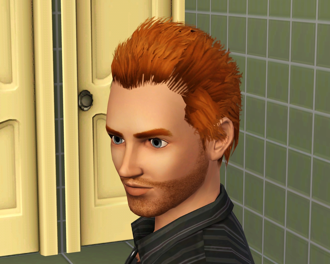 Sims 3 Men S Fierce Flow Hair Fpc Sims