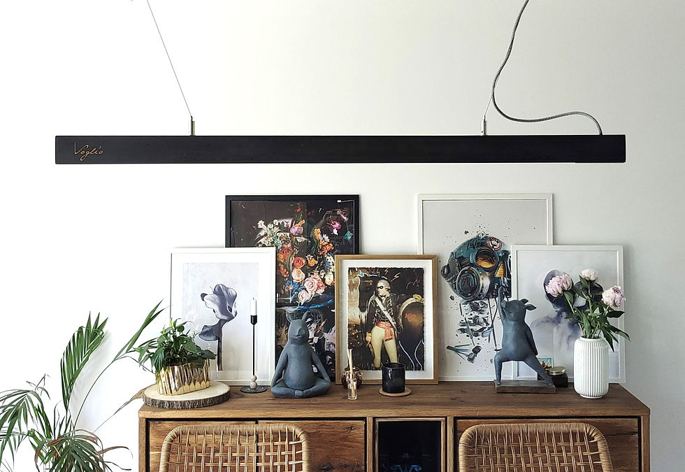 Miniature : Lampe en béton noir Voglio -80cm.