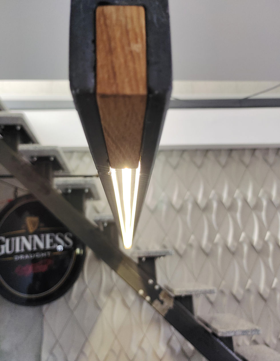 Miniatura: Lampa  z betonu czarnego Voglio, 150cm
