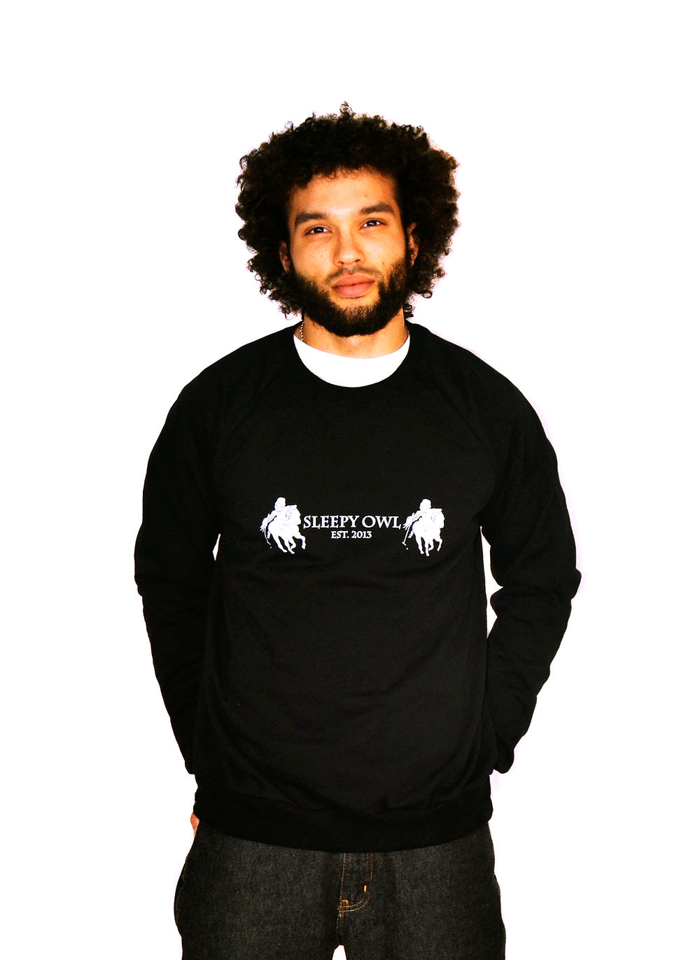 Thumbnail: Black Sleepy Owl Polo California Fleece