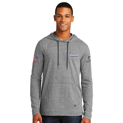 New Era® Tri Blend Performance Pullover Hoodie Tee Shirt