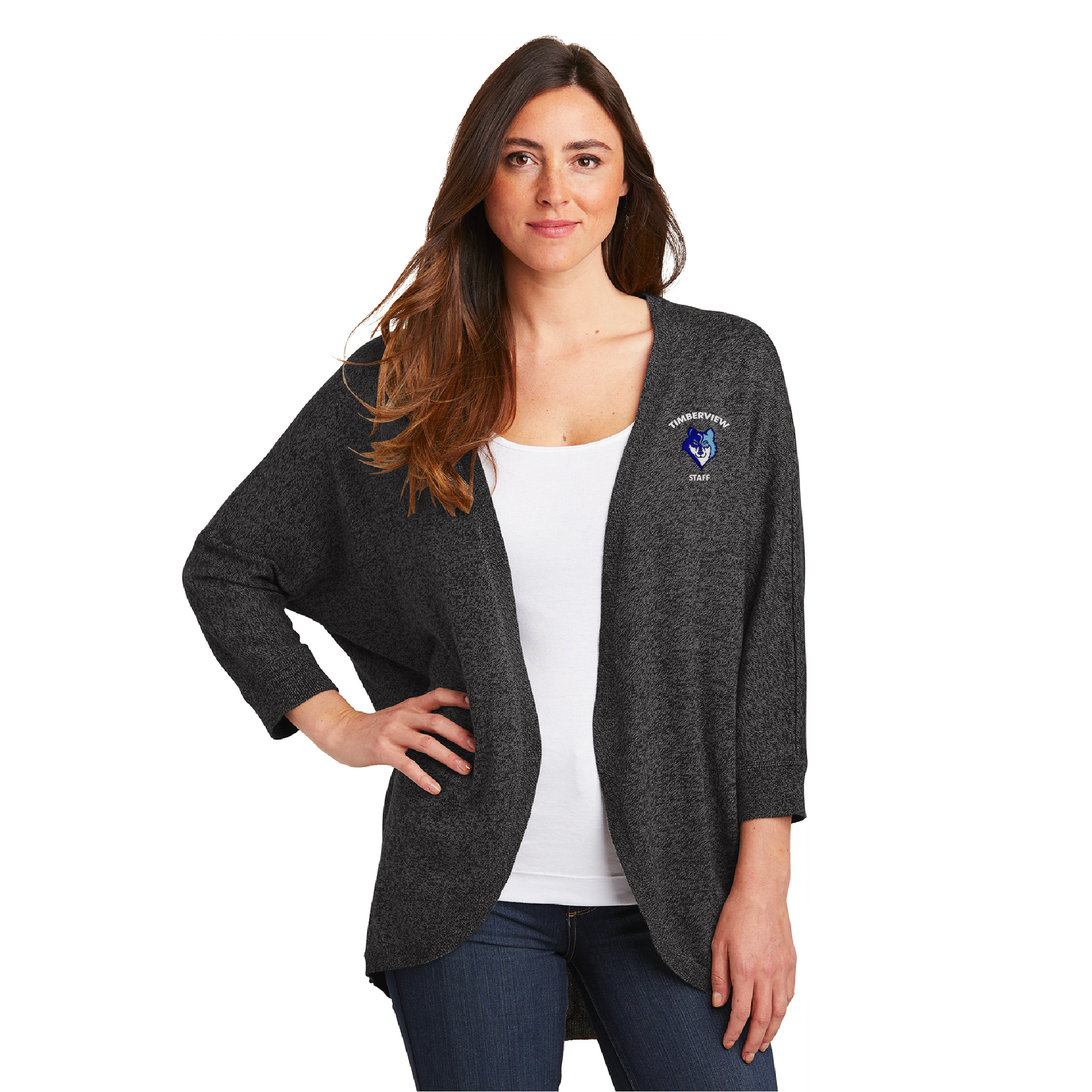 Ladies Marled Cocoon Sweater
