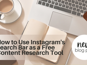 How to Use Instagram's Search Bar as a Free Content Research Tool