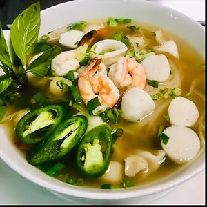 Seafood & Vegetables Noodle Soup
