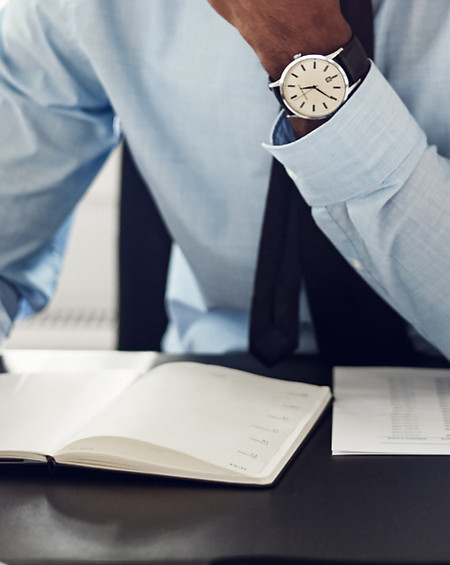 Man sitting at desk