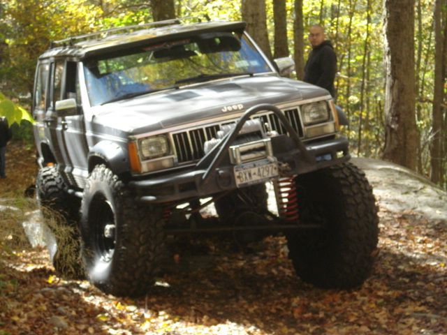 Modified Jeep Cherokee off-road