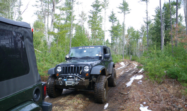 Jeep on Long Island Off Road trail
