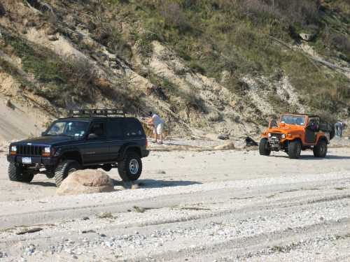 Two Jeeps on Long Island beach