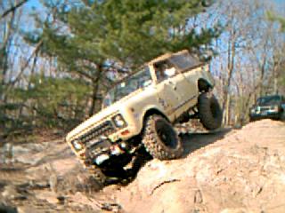 Beige International Scout 800A off-roading
