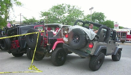 Two Jeeps, off-road, Long Island